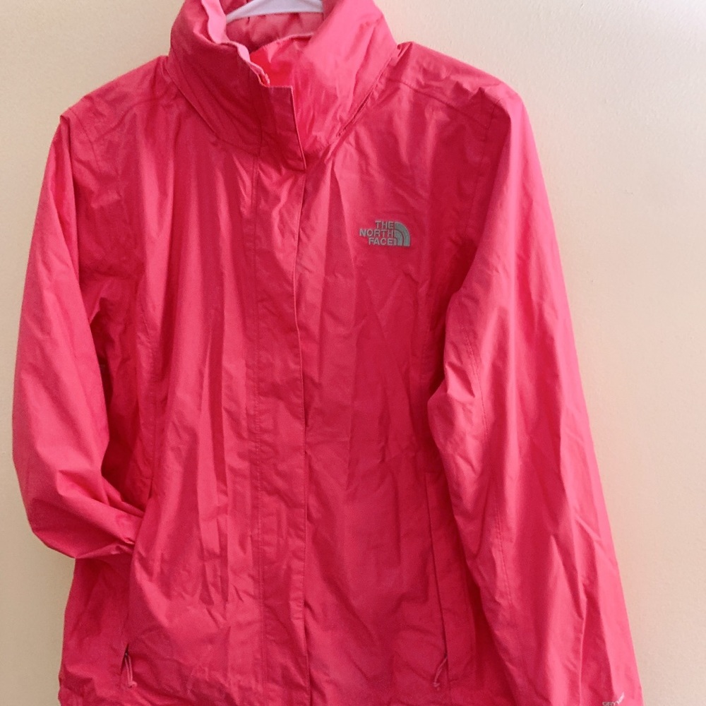 The North Face girl reflective rain jacket
